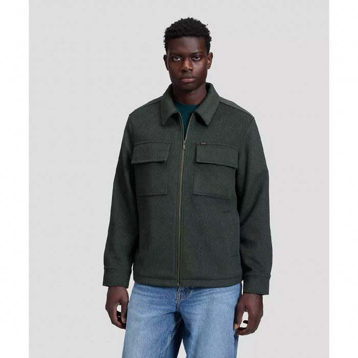 LEE MAN Relaxed Utility Wool Jacket GREEN