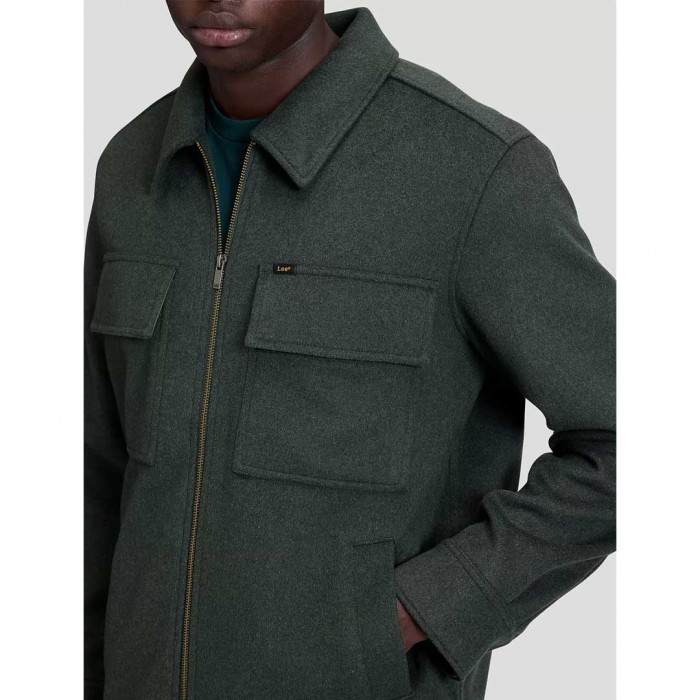 LEE MAN Relaxed Utility Wool Jacket GREEN
