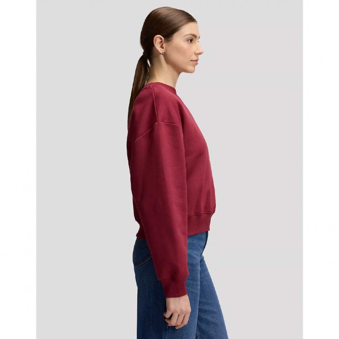 LEE WOMAN SWEATSHIRT DARK RED
