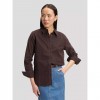 LEE WOMAN Regular Classic Shirt BROWN