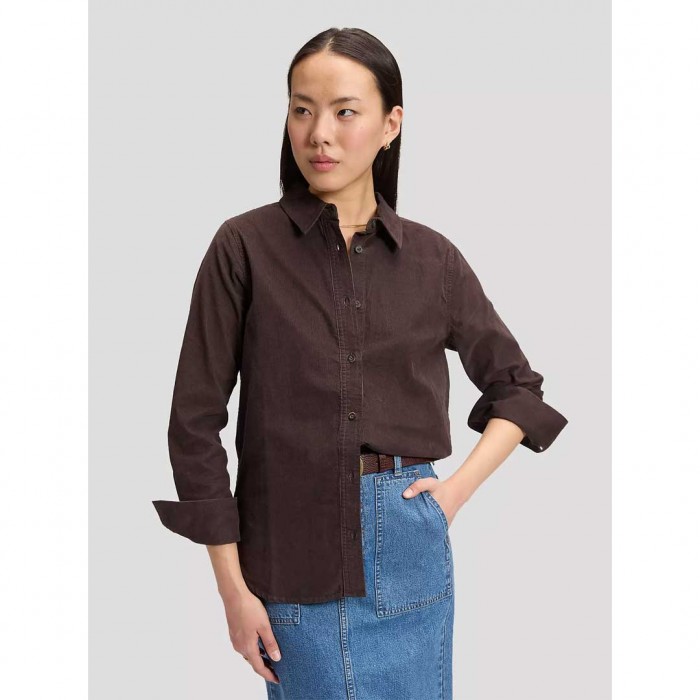 LEE WOMAN Regular Classic Shirt BROWN
