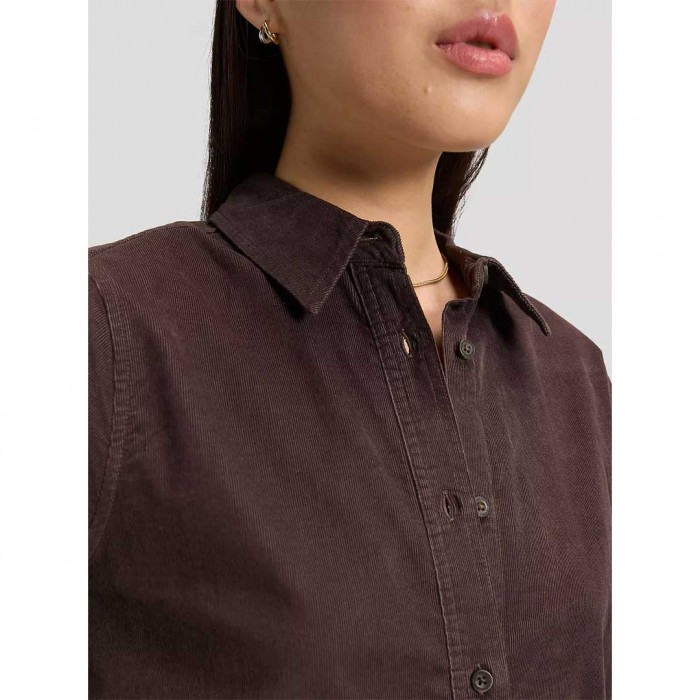 LEE WOMAN Regular Classic Shirt BROWN