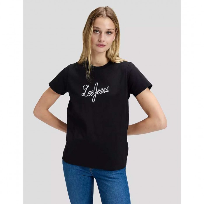 LEE WOMAN Regular Tee BLACK