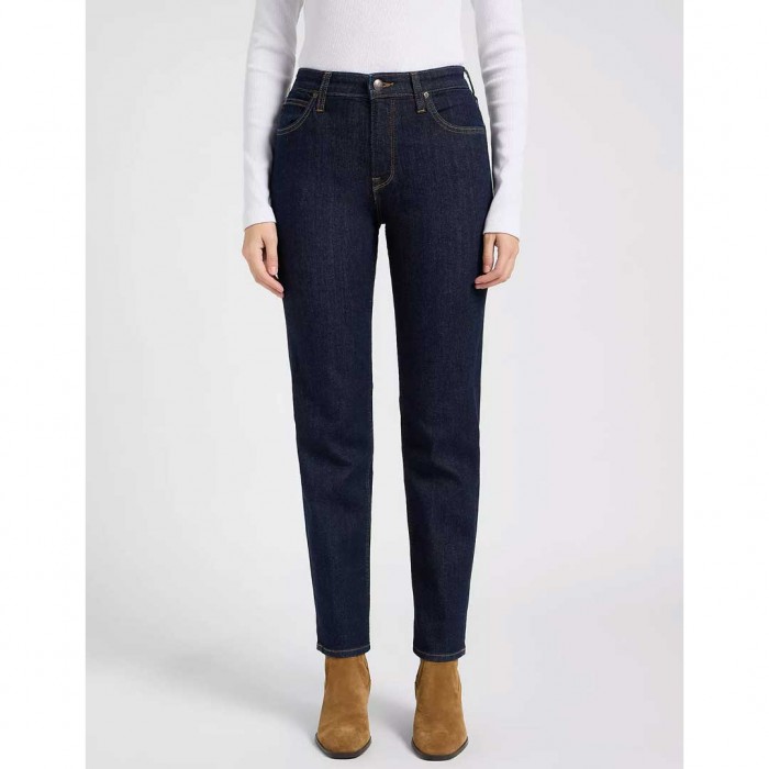 LEE WOMAN Carol High Rise Straight Jean DARK BLUE