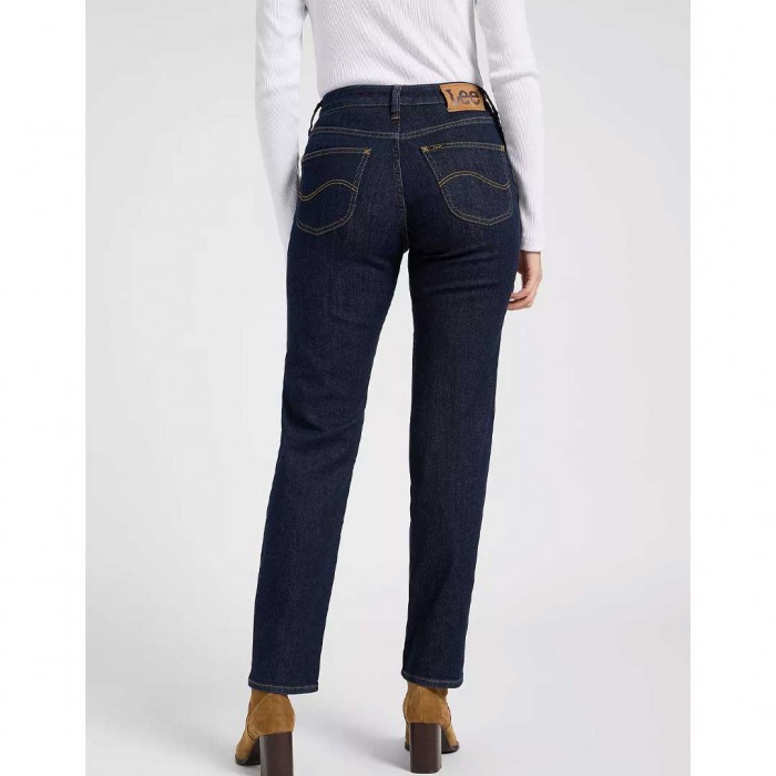LEE WOMAN Carol High Rise Straight Jean DARK BLUE