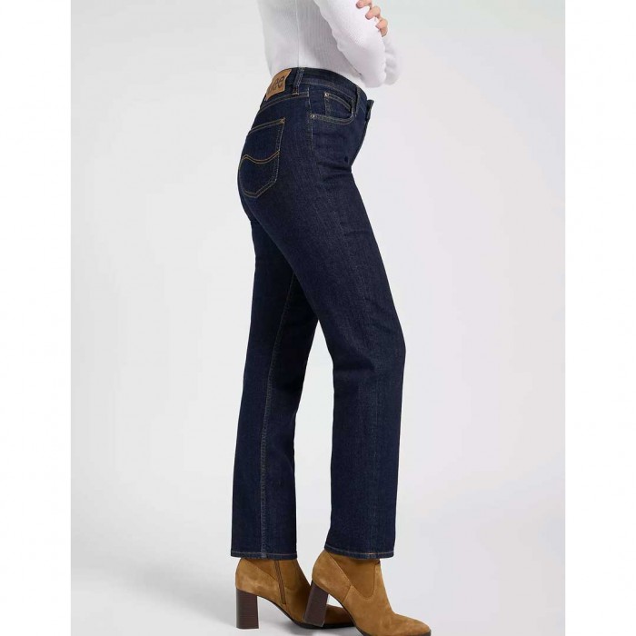 LEE WOMAN Carol High Rise Straight Jean DARK BLUE