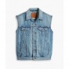 LEVIS Relaxed Trucker Vest BLUE