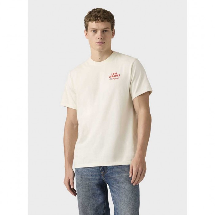 LEVIS MAN Relaxed Fit Graphic Tee WHITE