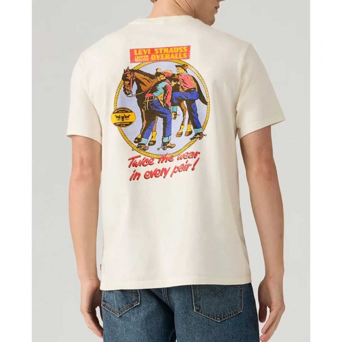 LEVIS MAN Relaxed Fit Graphic Tee WHITE