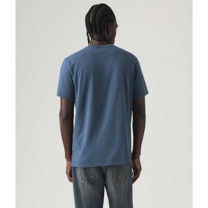 LEVIS Relaxed Fit Short-sleeve Embroidered Graphic T-shirt BLUE