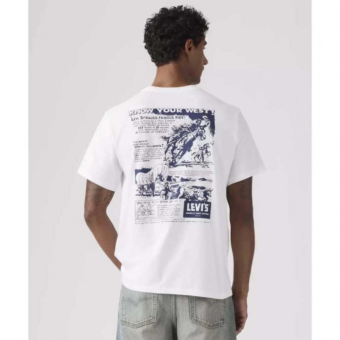 LEVIS Relaxed Fit Graphic Tee WHITE 1