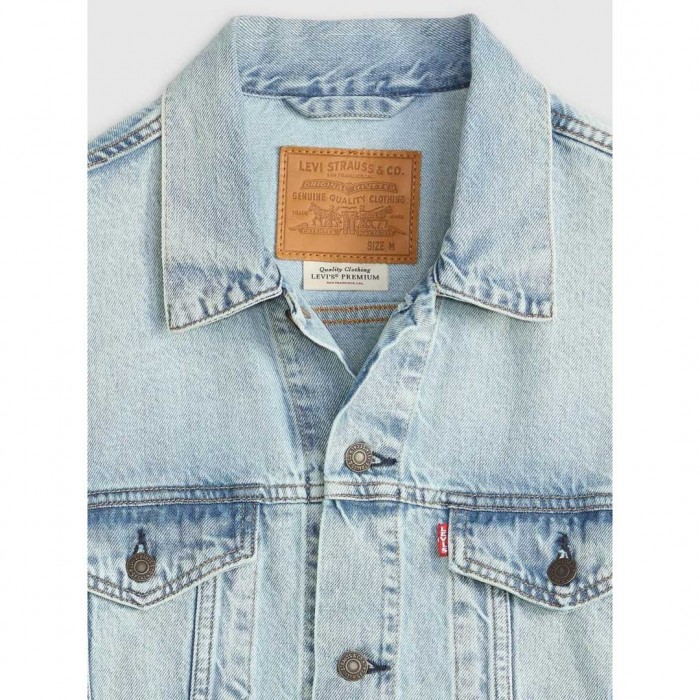 LEVIS Relaxed Fit Thermodapt Trucker Jacket LIGHT BLUE
