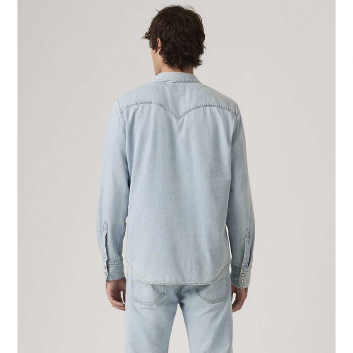 LEVIS Barstow Standard Fit Western Shirt LIGHT BLUE
