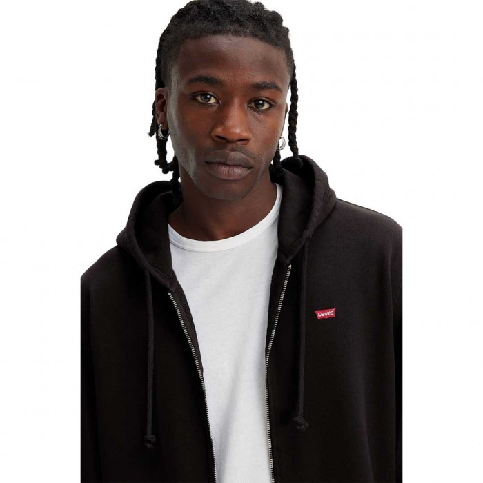 LEVIS Original Sweatshirt with Hood Black