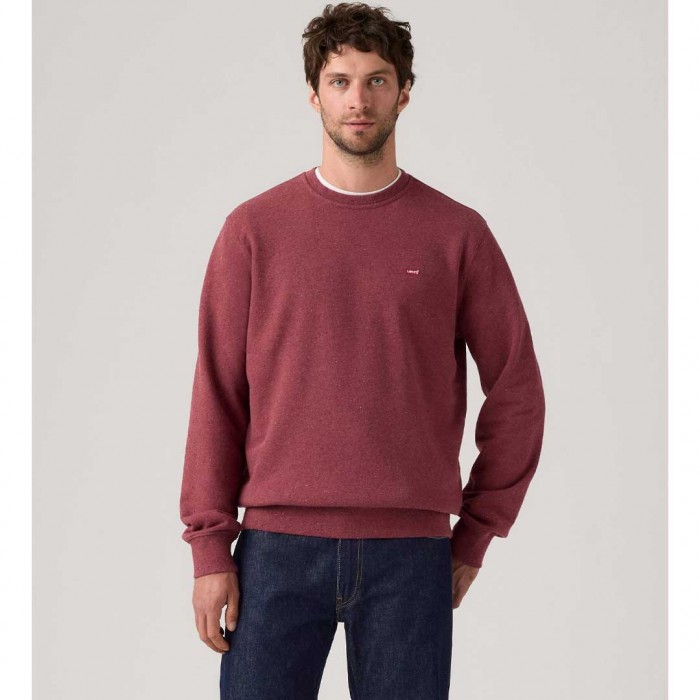 LEVIS  Original Housemark Crewneck Sweatshirt RED