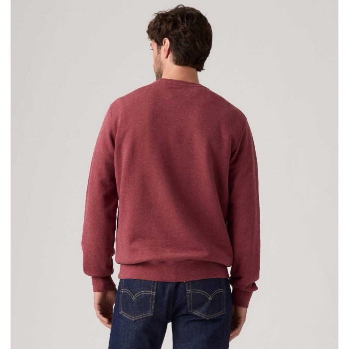 LEVIS  Original Housemark Crewneck Sweatshirt RED