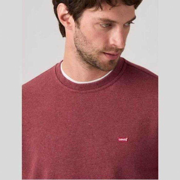 LEVIS  Original Housemark Crewneck Sweatshirt RED