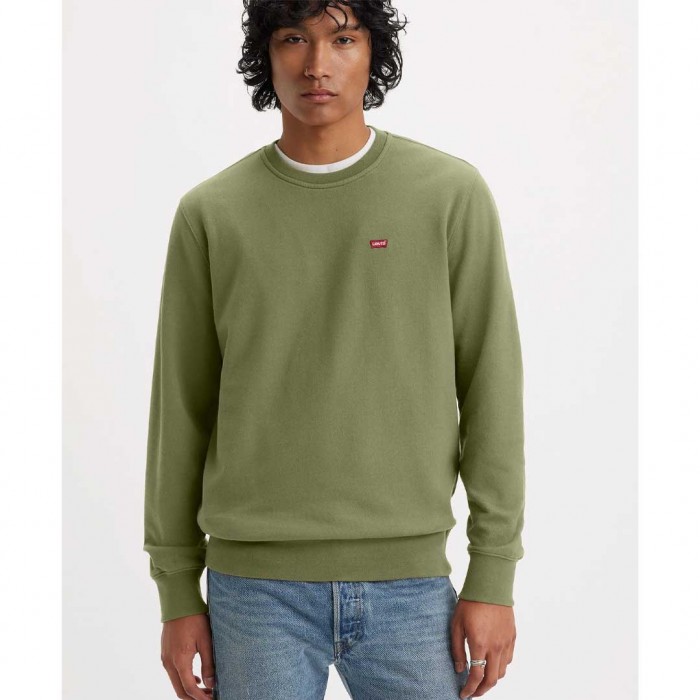 LEVIS  Original Housemark Crewneck Sweatshirt GREEN