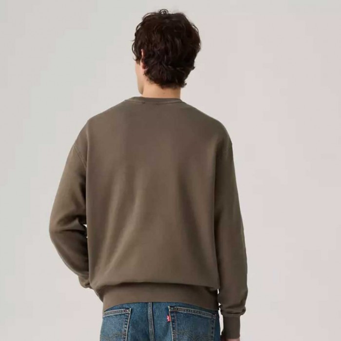 LEVIS Authentic Crewneck Sweatshirt BROWN