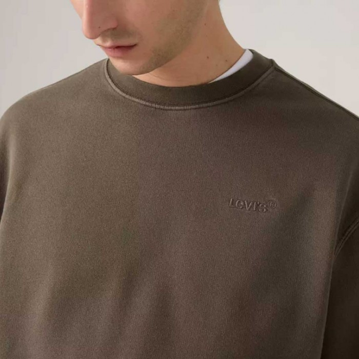 LEVIS Authentic Crewneck Sweatshirt BROWN