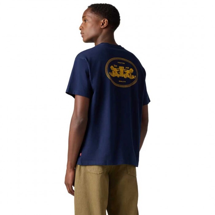 LEVIS MAN T SHIRT LOGO BLUE