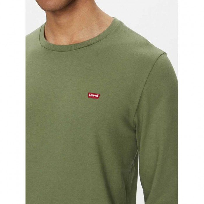LEVIS Original Housemark Long Sleeve Tee GREEN