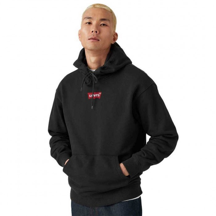 LEVIS Graphic Sweatshirt with Hood Black