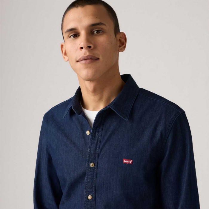 LEVIS  Battery Housemark Slim Fit Shirt BLUE