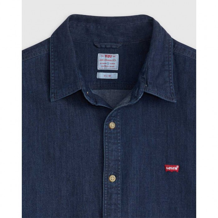 LEVIS  Battery Housemark Slim Fit Shirt BLUE
