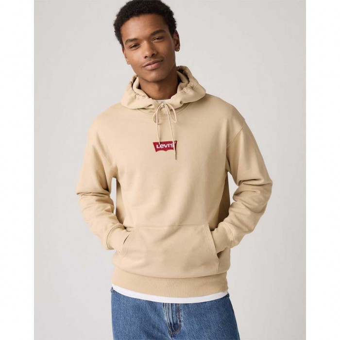 LEVIS  Relaxed Graphic Hoodie ECRU