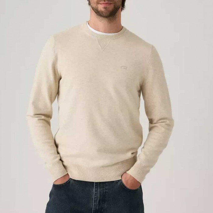 LEVIS Lightweight Housemark Sweater ECRU