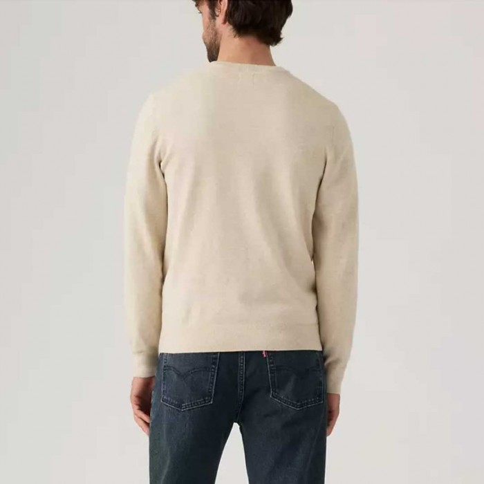 LEVIS Lightweight Housemark Sweater ECRU