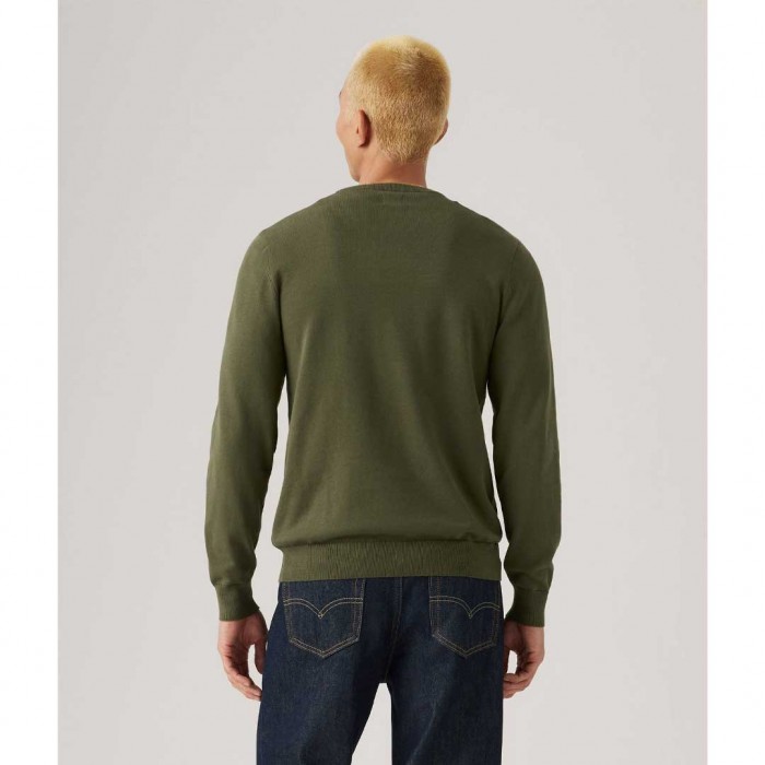 LEVIS  Lightweight Housemark Sweater GREEN
