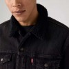 LEVIS Type 3 Sherpa Trucker Denim Jacket Black