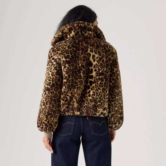 LEVIS Elle Sherpa Jacket LEOPAR