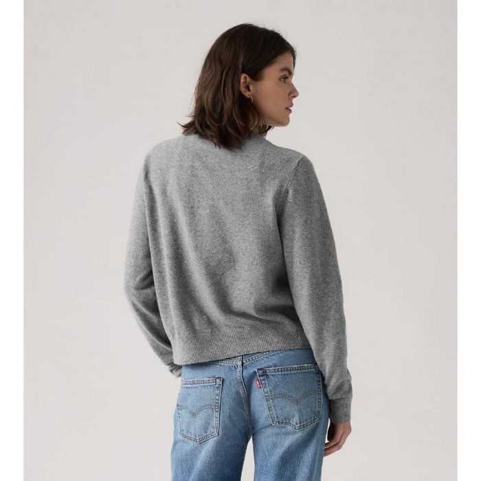 LEVIS Supersoft Crewneck Cardigan GREY