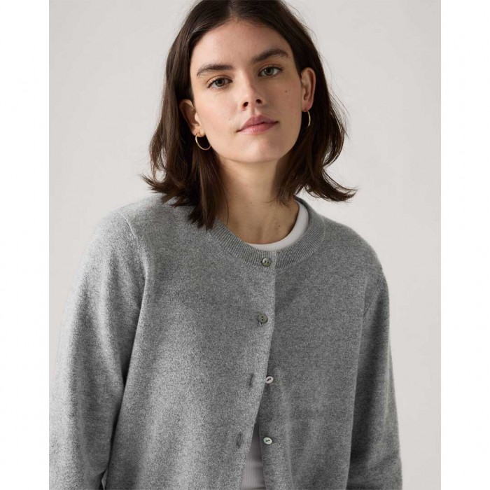 LEVIS Supersoft Crewneck Cardigan GREY