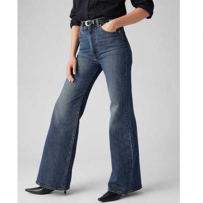 LEVIS Ribcage Bell Jeans BLUE