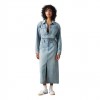 LEVIS Denim Midi Shirt Dress LIGHT BLUE