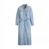LEVIS Denim Midi Shirt Dress LIGHT BLUE