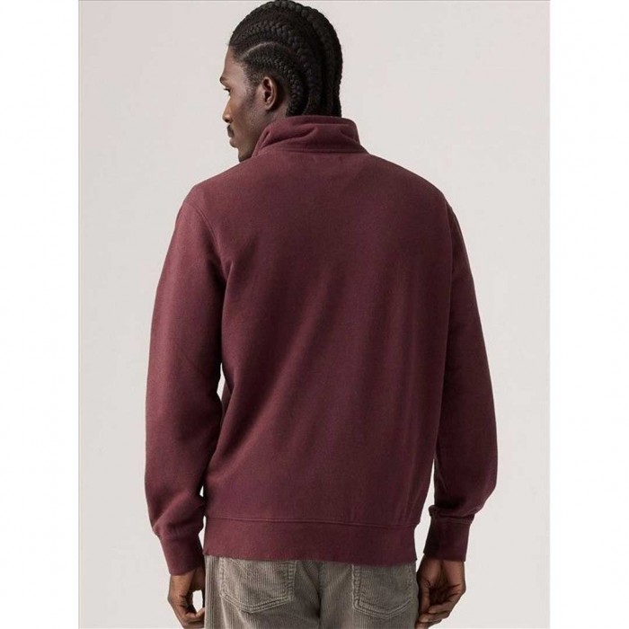 LEVIS Original Housemark Quarter-Zip Pullover BORDO