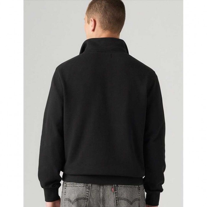 LEVIS MAN Original Housemark Quarter-Zip Pullover BLACK