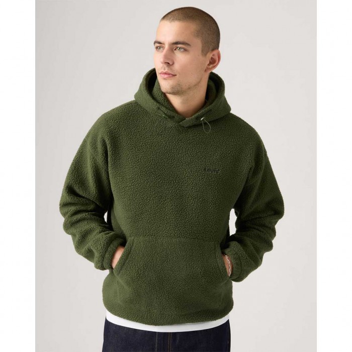 LEVIS MAN Cozy Up Hoodie DARK GREEN