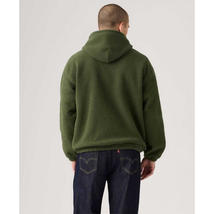 LEVIS MAN Cozy Up Hoodie DARK GREEN
