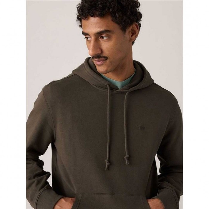 LEVIS MAN New Original Housemark Hoodie BROWN