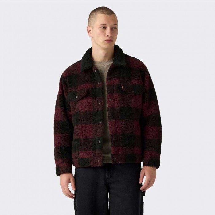 LEVIS MAN JACKET RED/BLACK