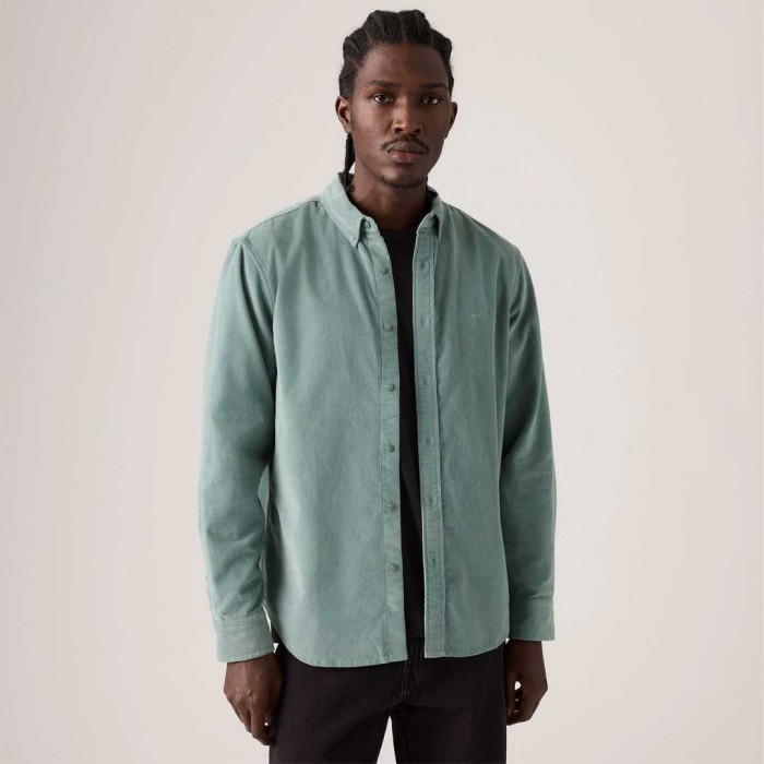 LEVIS Authentic Button-Down Shirt LIGHT GREEN