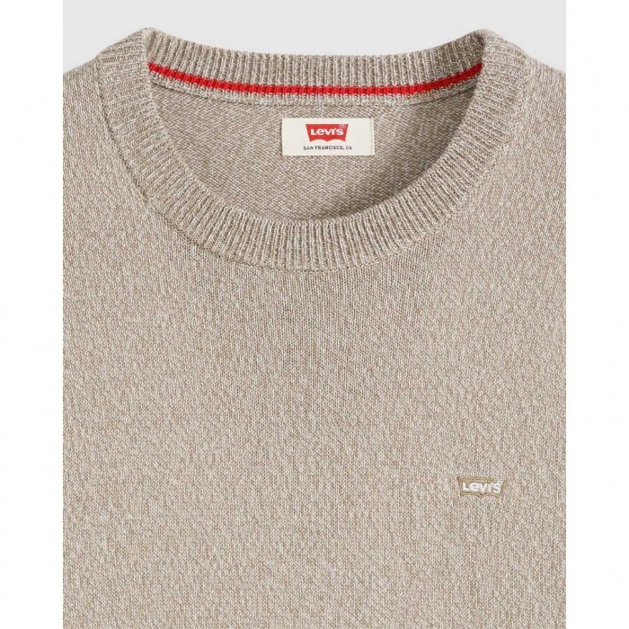 LEVIS Lightweight Housemark Sweater BEIGE