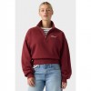 LEVIS WOMAN Graphic Vintage '80s Quarter-Zip BORDO