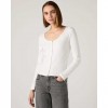 LEVIS WOMAN Austen Button-Up Long-Sleeve Top WHITE